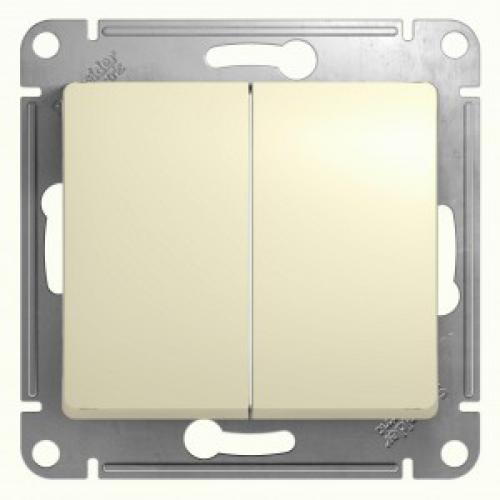 Мех. выкл. СУ 2 кл. беж. (пл.осн.)   Schneider GLOSSA 423770