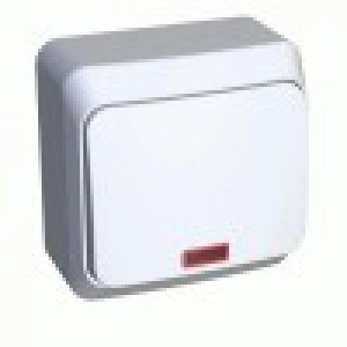 Выкл. ОУ 1 кл. бел. (пл.осн., инд.) Schneider Этюд BA10-005B   15965