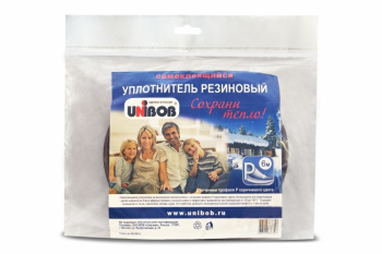 Уплотнитель резин. самокл. 10м, профиль "D", белый
