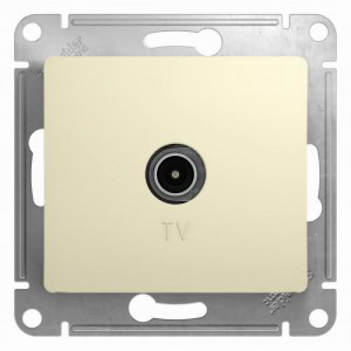 Мех. роз. TV-FM СУ 1 мест. беж. (пл.осн., RG6, 2, 1А) Schneider GLOSSA  697216
