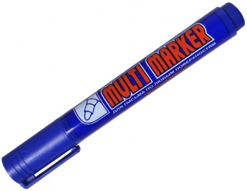 Маркер строительный синий