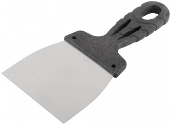 Шпательная лопатка стальная 80мм пластиковая ручка 1008-08